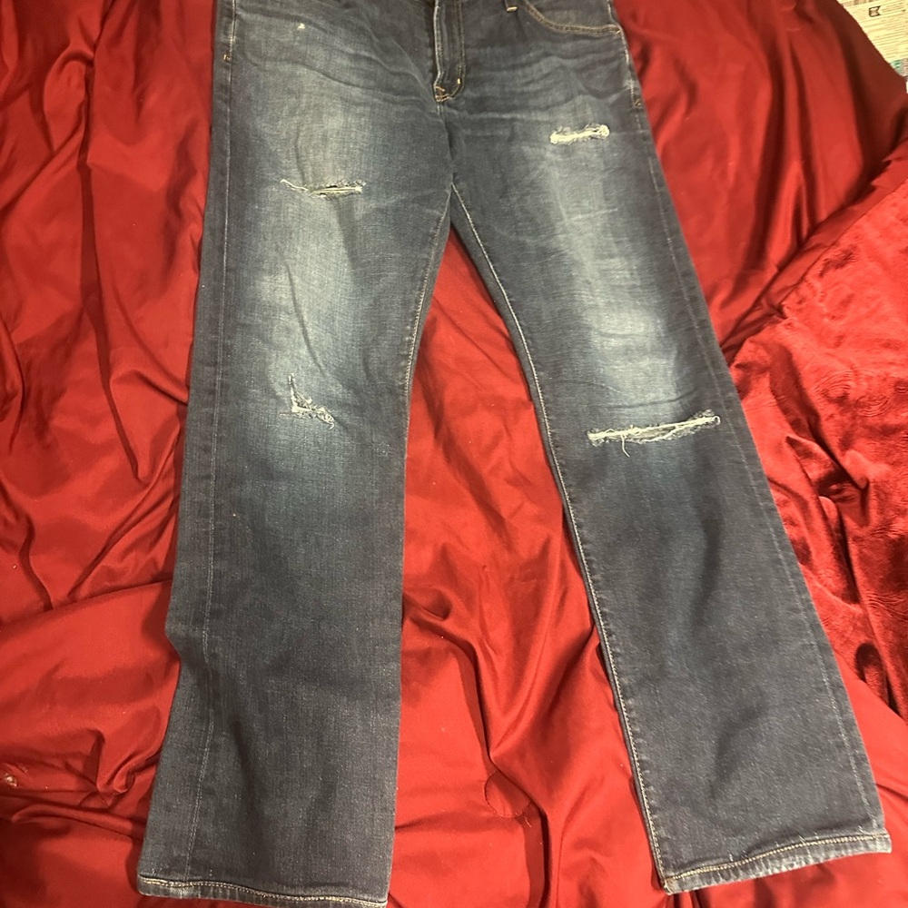 AG Adriano Goldschmied Men's Bootcut Jeans - Dark Blue - Picture 2 of 8